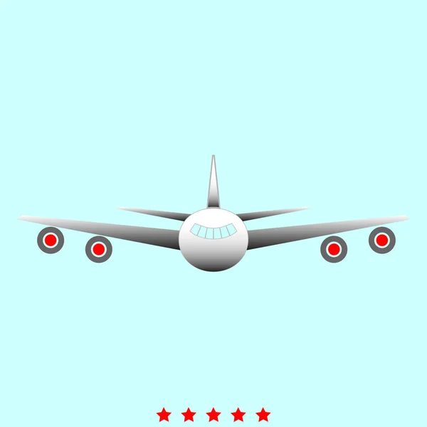 Airplane  it is icon . — Stock Vector