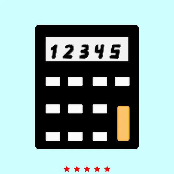 Calculadora es el icono  . — Vector de stock