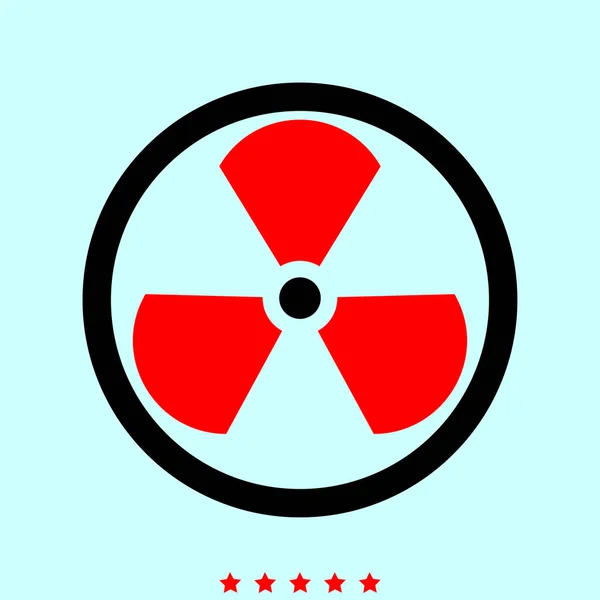 Sign radioactive it is icon . — Stock Vector