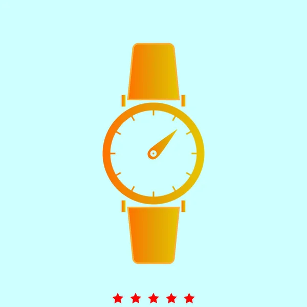 Relógio de mão é ícone  . —  Vetores de Stock