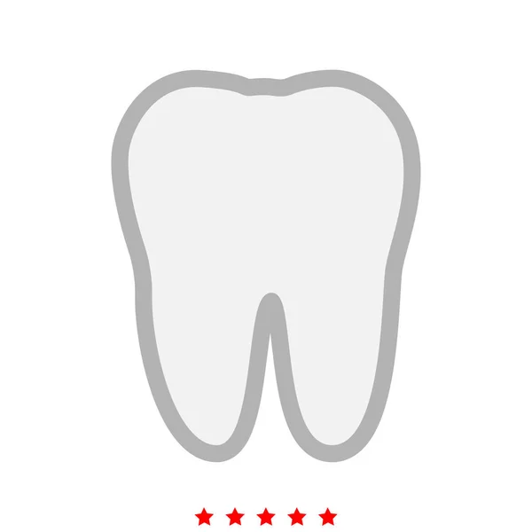 Зуб це значок  . — стоковий вектор