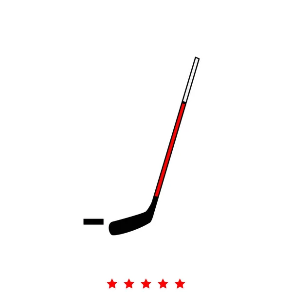 Bastoni da hockey e disco è icona  . — Vettoriale Stock