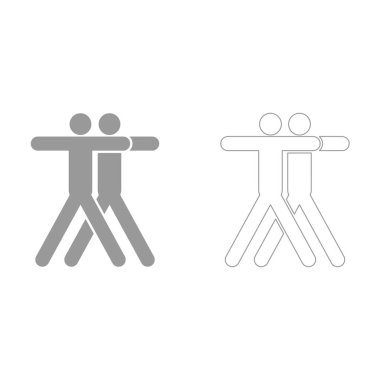 İki kişi onu kucaklayan simgesi olduğunu .