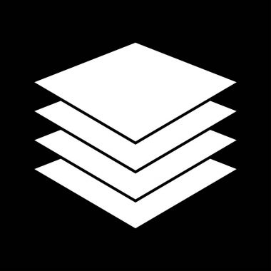 İşareti liste veya yığın kağıtları simgesidir .