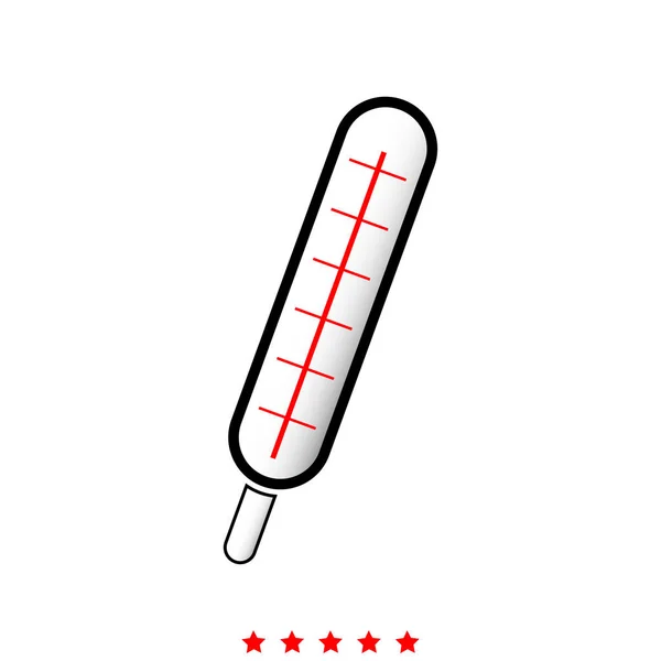 Thermomètre médical c'est icône  . — Image vectorielle