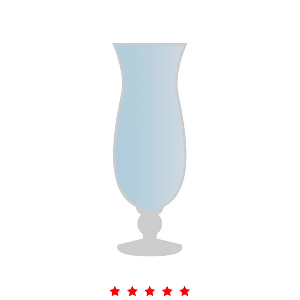 Cocktailglas is het pictogram . — Stockvector