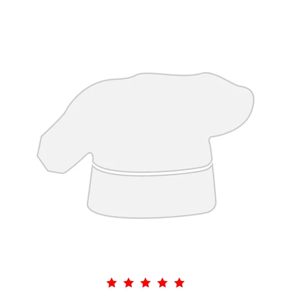 Σεφ μαγειρικής καπέλο είναι το εικονίδιο . — Διανυσματικό Αρχείο
