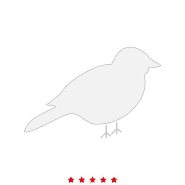 Oiseau c'est icône  . — Image vectorielle