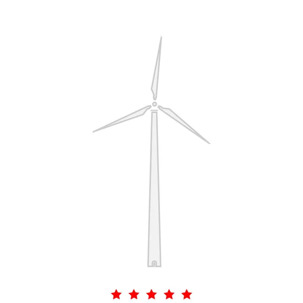 Windkraftanlage ist Ikone . — Stockvektor