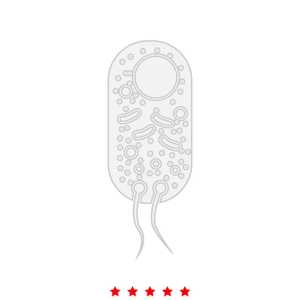 Las bacterias es el icono  . — Vector de stock