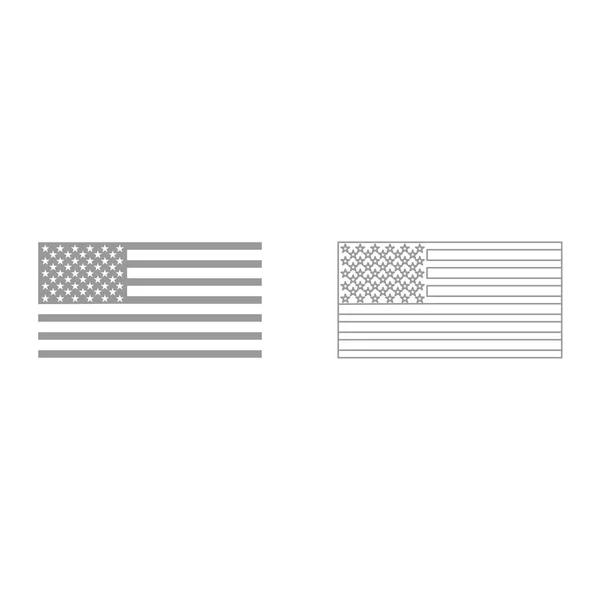 美国国旗是图标 . — 图库矢量图片