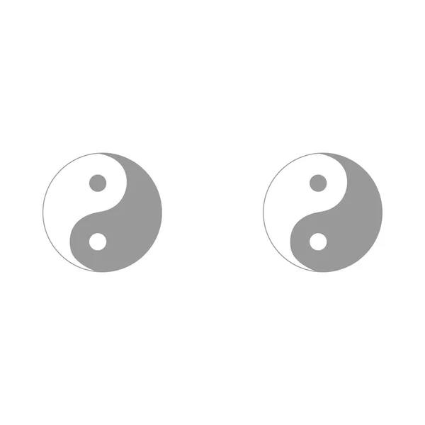 Yin Yang símbolo es el icono  . — Vector de stock