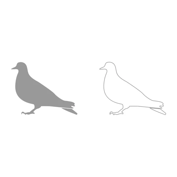 鳩のアイコンが表示されます。 . — ストックベクタ