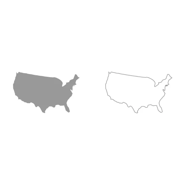 Karte von Amerika ist es Symbol . — Stockvektor