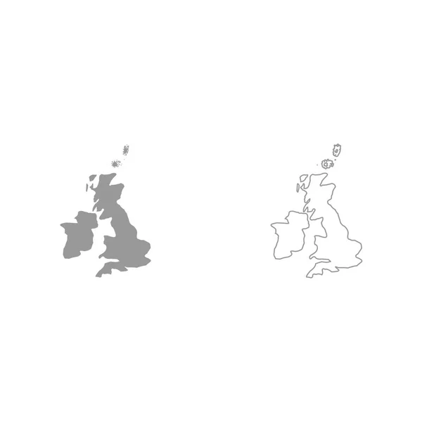 Карта Великобритании - это значок  . — стоковый вектор