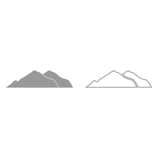 Montaña es el icono  . — Archivo Imágenes Vectoriales