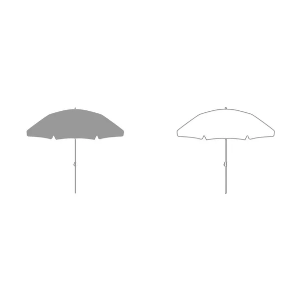 Пляжна парасолька це ікона  . — стоковий вектор
