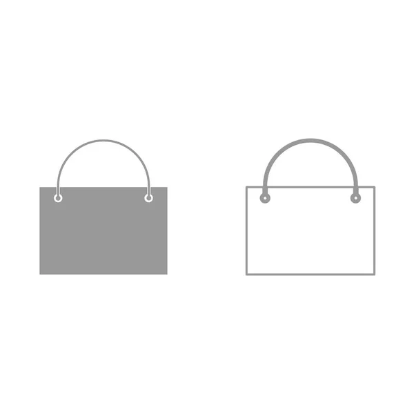 Shopping bag is het pictogram . — Stockvector