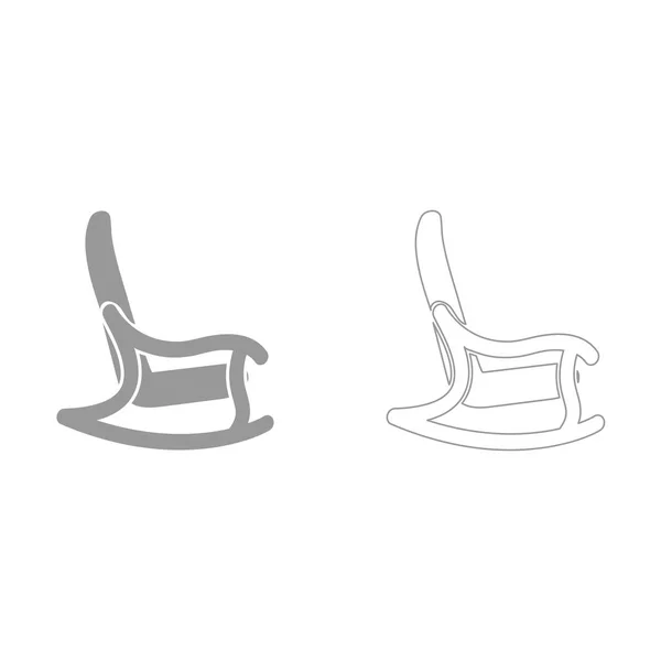 Cadeira de balanço é ícone  . — Vetor de Stock