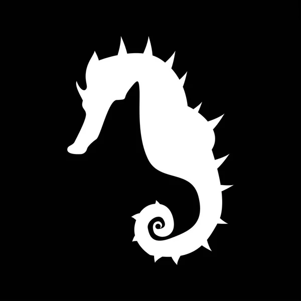 Seahorse je ikona . — Stockový vektor