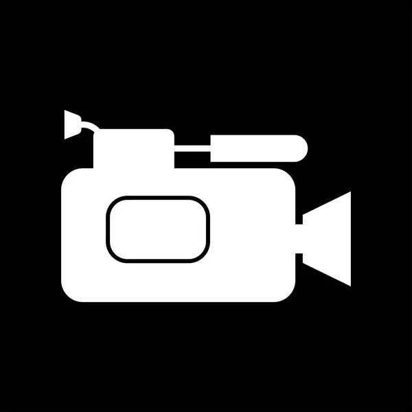 Videocamera es icono  . — Vector de stock