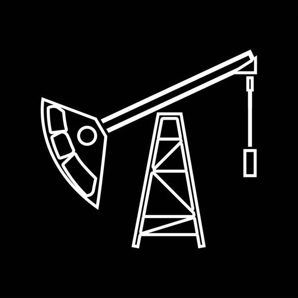 Oil rig it is icon . — Stock Vector