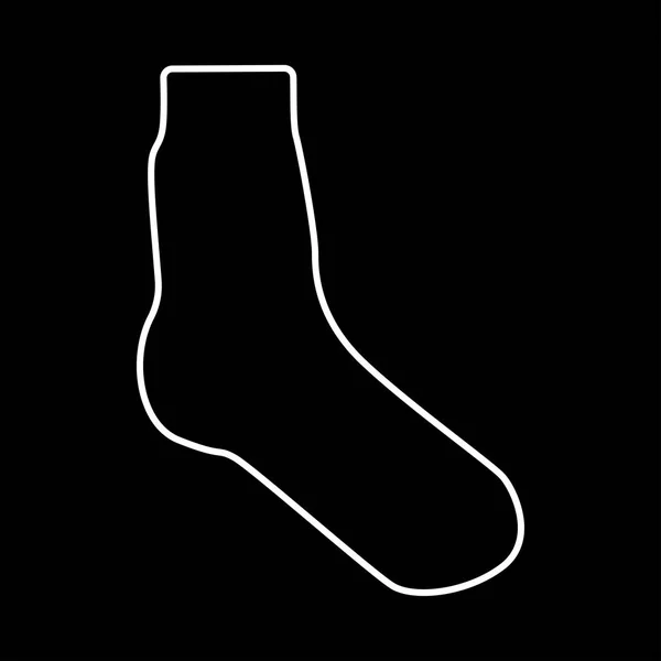 Sock is het pictogram . — Stockvector