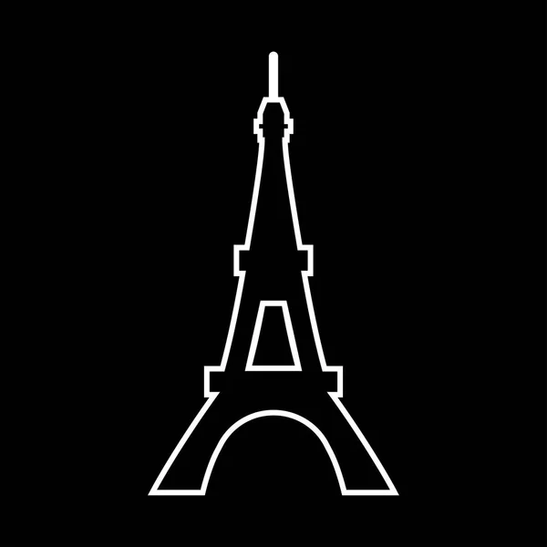 Eiffel Tower it is icon . — Stock Vector