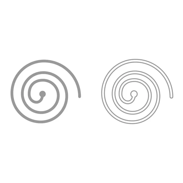 Espiral es el icono negro  . — Vector de stock