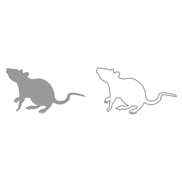 Rat is het zwarte pictogram . — Stockvector