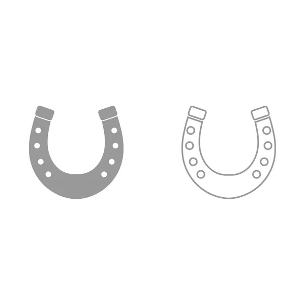 Horseshoe it is black icon . — Stock Vector