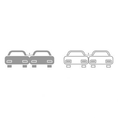 Kaza Araba siyah simgesidir .