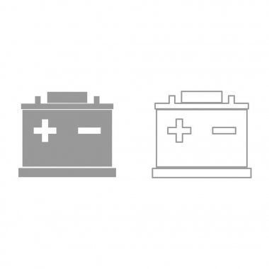 Siyah simgedir akü .