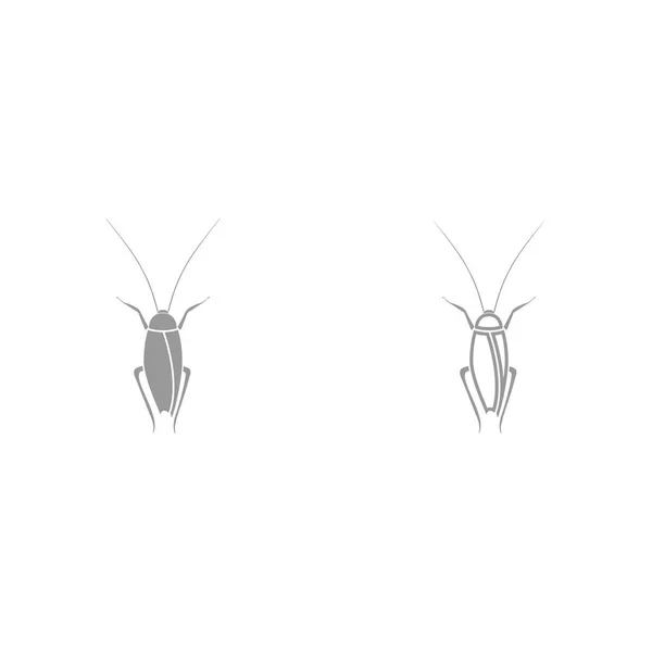 La cucaracha es el icono negro  . — Vector de stock