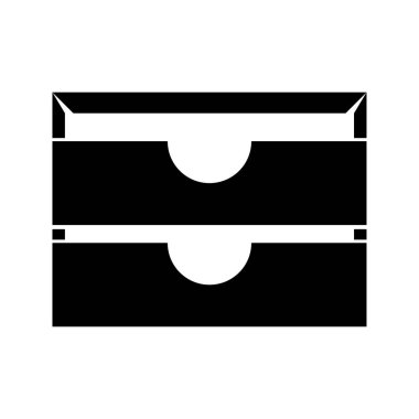 İki sabit kağıt siyah tepsi kutsal kişilerin resmi .