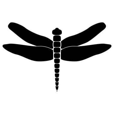 Yusufçuk siyah simgesi .