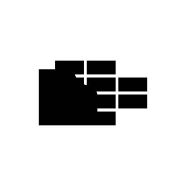 Duvar siyah simgesi .