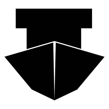 Gemi siyah simgesi .