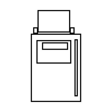 Siyah simgedir el terminali .