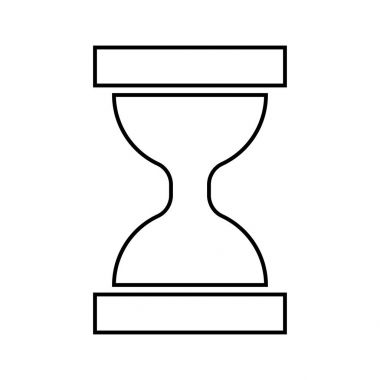 Siyah simgedir tıbbi termometre .