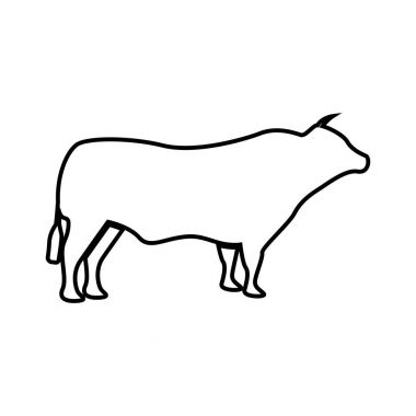 Bull öyle siyah simgesi .