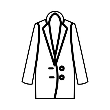 Siyah simgedir kadın palto .