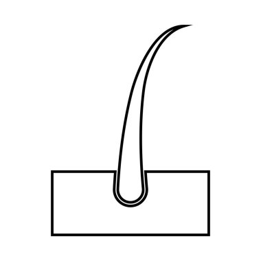 Saç siyah simgesi .