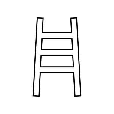 Siyah simgedir merdiven .