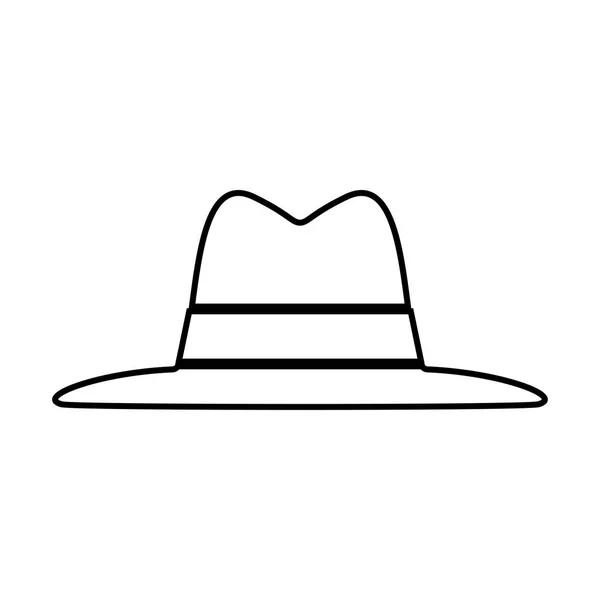 Chapéu é ícone preto  . — Vetor de Stock