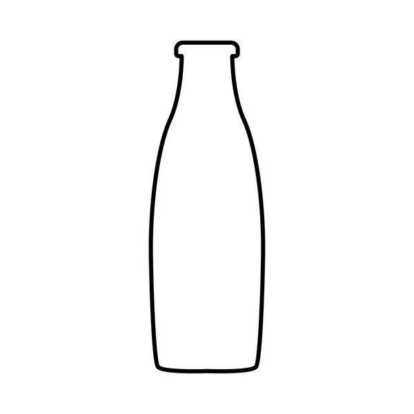 Flaskan är det svart ikon . — Stock vektor