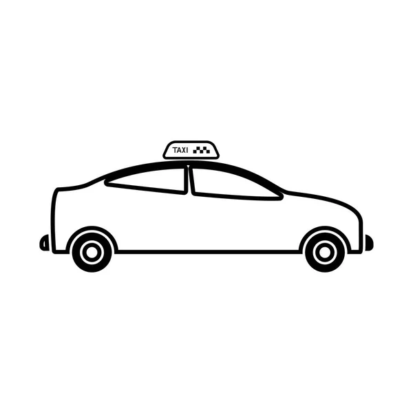 Taxi es el icono negro  . — Vector de stock