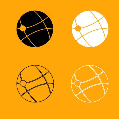 Küresel teknoloji sembolü Icon set.