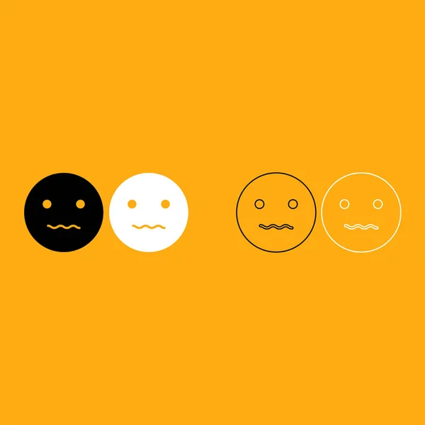 Smiley is wit pictogram . — Stockvector