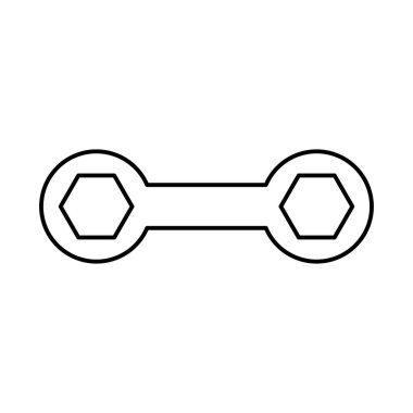 Siyah simgedir somun anahtarı .